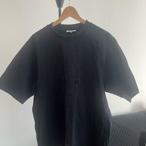 Kenzo Black Short Sleeve Tee with Subtle Embroidered Logo